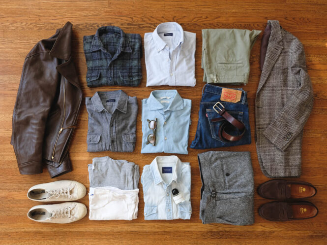 menswear packing for japan